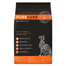 PureLuxe Cat Longhair Chicken Salmon Grain free / Сухой Беззерновой корм ПьюаЛюкс для Длинношерстных кошек Курица Лосось