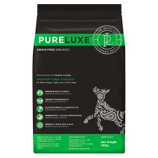 PureLuxe Puppy Highly Active Show Dog Turkey Salmon Grain free / Сухой Беззерновой корм ПьюаЛюкс для Щенков Активных и Выставочных собак Индейка Лосось