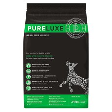 PureLuxe Puppy Highly Active Show Dog Turkey Salmon Grain free / Сухой Беззерновой корм ПьюаЛюкс для Щенков Активных и Выставочных собак Индейка Лосось