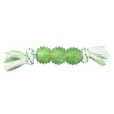 Canine Clean / Игрушка Канин Клин для собак Палочка Синтетическая резина с Канатом 25 см с ароматом Мяты