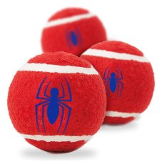 Buckle-Down / Теннисные мячики Бакл-Даун для собак Человек-паук красный 1 х 3шт