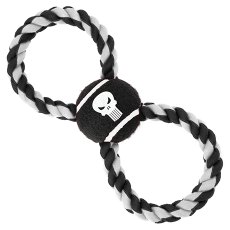 Buckle-Down / Мячик на веревке Бакл-Даун для собак Каратель чёрный