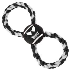 Buckle-Down / Мячик на веревке Бакл-Даун для собак Веном чёрный