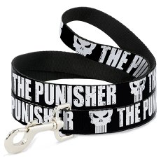 Buckle-Down / Поводок Бакл-Даун для собак Каратель чёрный