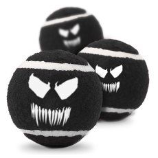 Buckle-Down / Теннисные мячики Бакл-Даун для собак Веном чёрный 1 х 3шт