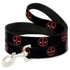 Buckle-Down / Поводок Бакл-Даун для собак Дэдпул чёрный