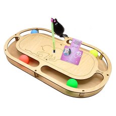 Glory Life / Игровой комплекс Глори Лайф для кошек Стадион с шариками c игрушкой на Пружине Glory Life / Игровой комплекс Глори Лайф для кошек Стадион с шариками c игрушкой на Пружине