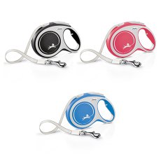 flexi New Comfort L tape 8 m, for dogs up to 50 kg / Рулетка флекси для собак весом до 50 кг, лента 8 м