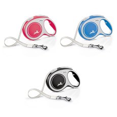 flexi New Comfort L tape 5 m, for dogs up to 60 kg / Рулетка флекси для собак весом до 60 кг, лента 5 м