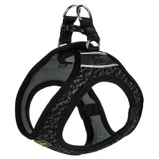 Hunter Hilo Soft Comfort / Шлейка Хантер для собак сетчатый текстиль Черная