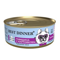 Best Dinner Exclusive Vet Profi Urinary / Консервы Бест Диннер для собак Говядина картофель (цена за упаковку)