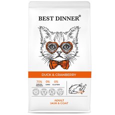 Best Dinner Adult Cat Duck & Cranberry / Сухой корм Бест Диннер для взрослых кошек Утка клюква