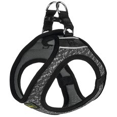 Hunter Hilo Soft Comfort / Шлейка Хантер для собак сетчатый текстиль Серая