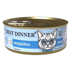 Best Dinner Exclusive Vet Profi Renal / Консервы Бест Диннер для кошек Паштет Индейка (цена за упаковку)