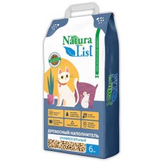 NaturaList / Наполнитель Натуралист для кошачьего туалета Древесный Универсальный
