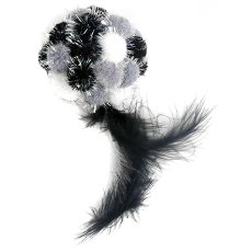 Petpark / Игрушка Петпак для кошек Мяч-помпон с перьями 24 см