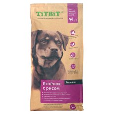 Titbit / Сухой корм Титбит для Щенков Крупных пород Ягненок с рисом