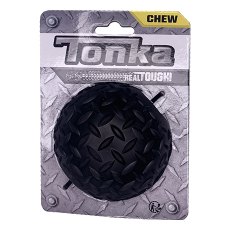 Tonka / Игрушка Тонка для собак Мяч рифленый черный