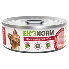 Ekonorm / Консервы Эконорм для собак Мясное рагу с Курицей и потрошками (цена за упаковку)