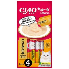 Inaba Ciao Churu Chicken / Лакомство-пюре Инаба для кошек Куриное филе