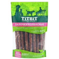 Titbit Лакомый кусочек XXL / Лакомство Титбит для собак всех пород Палочки колбасные Titbit Лакомый кусочек XXL / Лакомство Титбит для собак всех пород Палочки колбасные