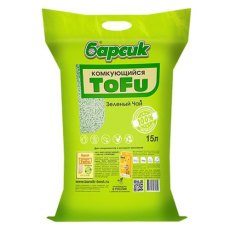 Барсик Tofu / Наполнитель для кошачьего туалета Зеленый чай комкующийся