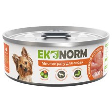 Ekonorm / Консервы Эконорм для собак Мясное рагу с Индейкой и сердцем (цена за упаковку)