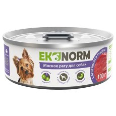 Ekonorm / Консервы Эконорм для собак Мясное рагу с Ягненком и рубцом (цена за упаковку)