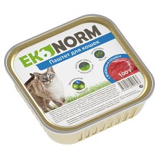 Ekonorm / Консервы Эконорм для кошек Паштет с Ягненком и сердцем (цена за упаковку)