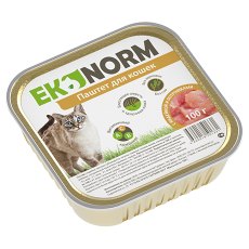 Ekonorm / Консервы Эконорм для кошек Паштет с Индейкой и потрошками (цена за упаковку)