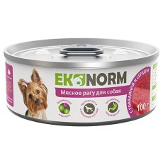 Ekonorm / Консервы Эконорм для собак Мясное рагу с Говядиной и сердцем (цена за упаковку)