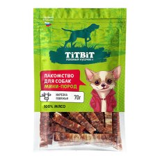 Titbit Лакомый кусочек / Лакомство Титбит для собак Мини пород Нарезка Говяжья