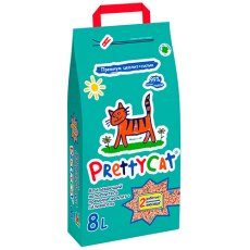 PrettyCat Premium цеолит + силикагель / Наполнитель для кошачьего туалета ПриттиКэт Премиум Впитывающий