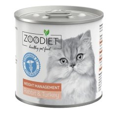 Zoodiet Weight Management Rabbit & Turkey / Консервы Зоодиет для кошек Контроль веса Кролик индейка (цена за упаковку)