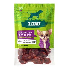 Titbit Лакомый кусочек / Лакомство Титбит для собак Мини пород Медальоны из Баранины