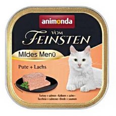 Animonda Vom Feinsten Mildes Menu Pute Lachs / Консервы Анимонда для взрослых кошек с Индейкой и Лососем (цена за упаковку)