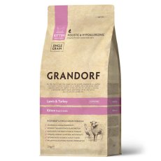 Grandorf Kitten Lamb & Rice / Сухой корм Грандорф Низкозерновой для Котят Ягненок Индейка