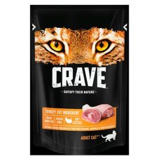 Crave Adult Cat Turkey / Беззерновые Паучи Крэйв для взрослых кошек Индейка (цена за упаковку)