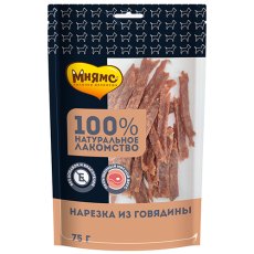 Мнямс Лакомство для собак Нарезка из Говядины