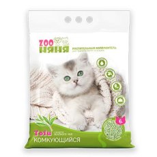 Zоо Няня Tofu Зеленый чай / Комкующийся наполнитель Зоо Няня для кошачьего Растительный