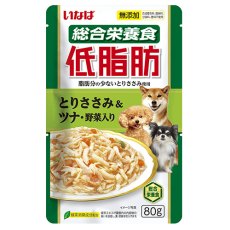 Inaba Teishibo / Паучи Инаба Тэисибо для собак Куриное филе с тунцом Кацуо и овощами в желе (цена за упаковку)