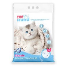 Zоо Няня Classic Антибактериальный / Впитывающий наполнитель Зоо Няня для кошачьего туалета Силикагелевый