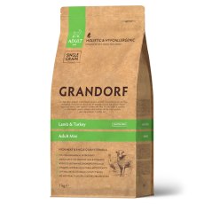 Grandorf Holistic & Hypoallergenic Mini Lamb & Turkey / Сухой корм Грандорф Низкозерновой для взрослых собак Мелких пород Ягненок Индейка