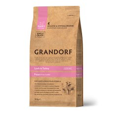 Grandorf Puppy Holistic & Hypoallergenic Lamb & Turkey / Сухой корм Грандорф Низкозерновой для Щенков Ягненок Индейка