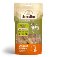 AlpenHof Natural Dried / Лакомство Альпенхоф для собак Утиные лапки