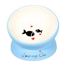 Mr.Kranch / Миска керамическая для кошек на подставке Голубая Mr.Kranch / Миска керамическая для кошек на подставке Голубая