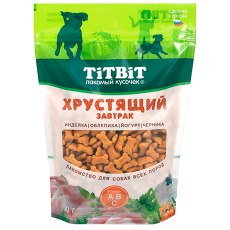 Titbit / Лакомство Титбит для собак всех пород Хрустящий завтрак Индейка Облепиха Йогурт Черника