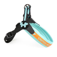 United Pets Complete me / Шлейка Юнайтед Петс для собак голубая с оранжевым