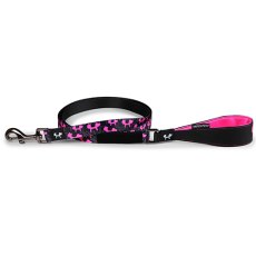 United Pets Complete me Identity / Поводок Юнайтед Петс для собак черный с розовым