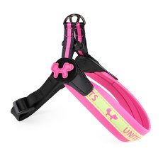 United Pets Complete me / Шлейка Юнайтед Петс для собак розовая с желтым